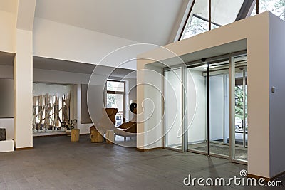 Interior of a hotel entrance Stock Photo