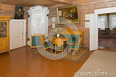 Interior of the house of the commander Editorial Stock Photo