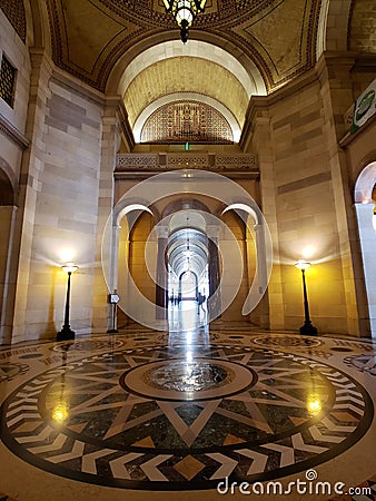 Interior of Los Angels city hall CA USA Editorial Stock Photo