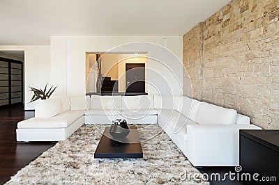 Interior luxury apartment Stock Photo