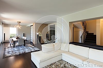 Interior luxury apartment Stock Photo