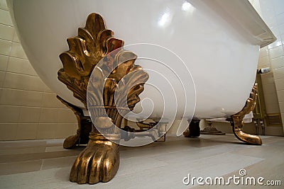 Interior of luxury vintage bathroom Stock Photo