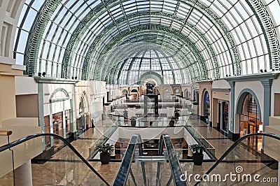 Interior of the Mall of the Emirates Editorial Stock Photo