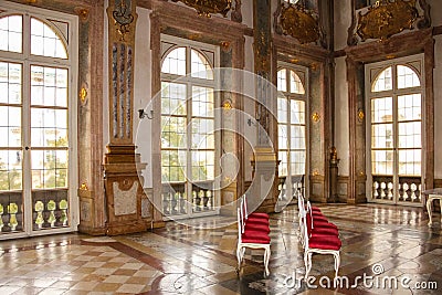 Interior. Marmorsaal. Mirabell palace. Salzburg. Austria Stock Photo