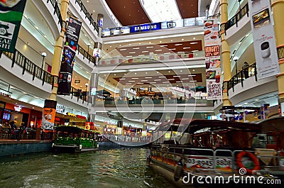 Interior of The Mines Shopping Mall, Kuala Lumpur, Malaysia Editorial Stock Photo