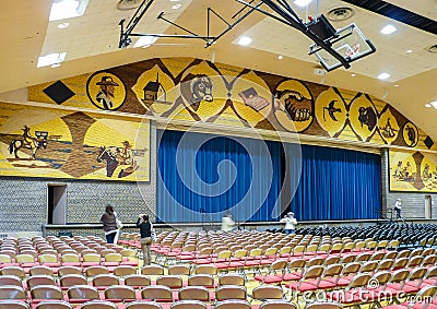 Interior of Mitchell Corn Palace Editorial Stock Photo