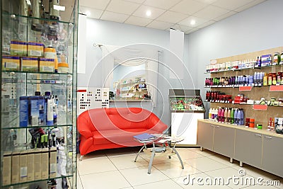 Interior of modern beauty salon Stock Photo