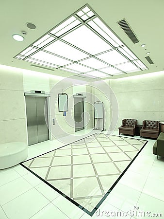 Interior of modern building Stock Photo