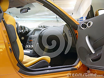 Interior of modern car Stock Photo