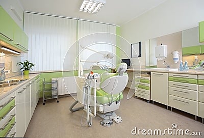 Interior of a modern dental office Stock Photo