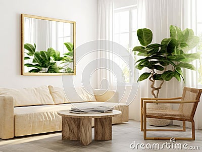 interior of modern indian house living room view Stock Photo