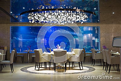 Interior of modern restaurant Stock Photo