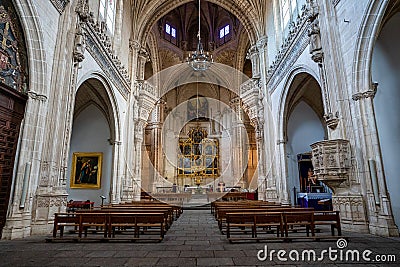 Interior of the Monastery of San Juan de los Reyes in the city of Toledo, Spain Editorial Stock Photo