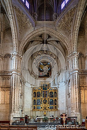 Interior of the Monastery of San Juan de los Reyes in the city of Toledo, Spain Editorial Stock Photo