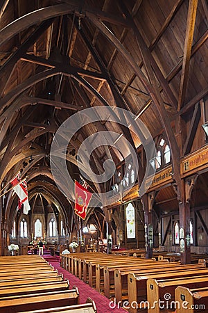 Interior nave Old St. Paul's Editorial Stock Photo