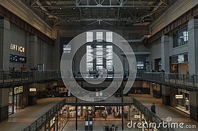 Interior of New Battersea Power Station: The art deco monolith set to be London's flashiest shopping mall Editorial Stock Photo