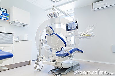 Interior of new modern dental clinic office Stock Photo