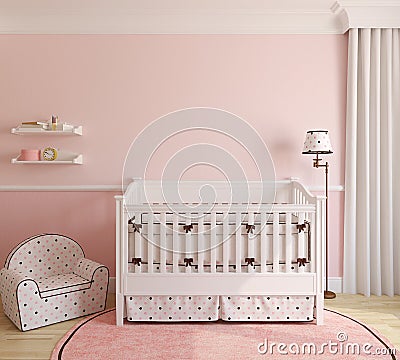 Interior of nursery. Stock Photo