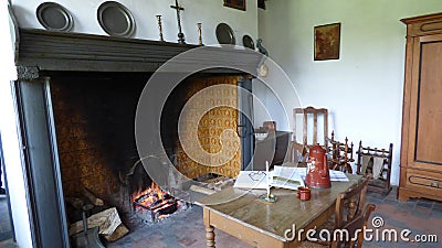 Interior of an old farm Stock Photo