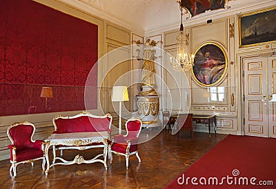 Interior of palace in Salzburg Austria Editorial Stock Photo