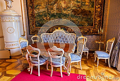 Interior of palace in Salzburg Austria Editorial Stock Photo