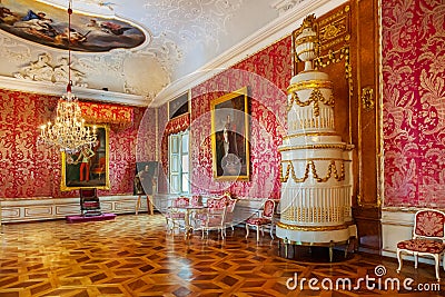 Interior of palace in Salzburg Austria Editorial Stock Photo