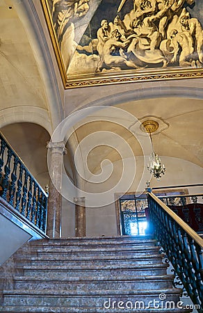 Interior Palau Museu March Editorial Stock Photo