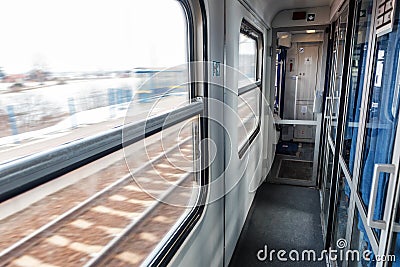 Passenger train vagon Stock Photo