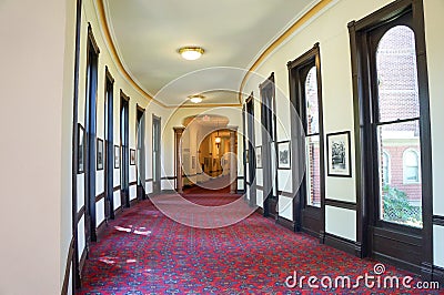 Interior of the Plant hall of the University of Tampa, Florida Editorial Stock Photo