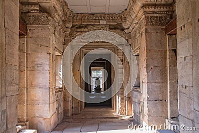 interior of prasat hin phimai historical site in nakorn ratchasima province north eastern of thailand Stock Photo