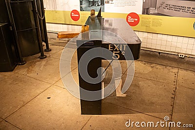 Interior of the renowned New York Transit Museum, located in the bustling city of New York Editorial Stock Photo
