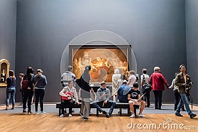 Interior of Rijksmuseum in Amsterdam Editorial Stock Photo