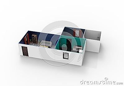 Interior Room Design Stock Photo