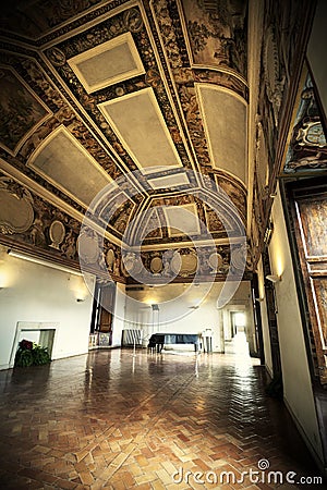 Interior of room in the historic house Editorial Stock Photo