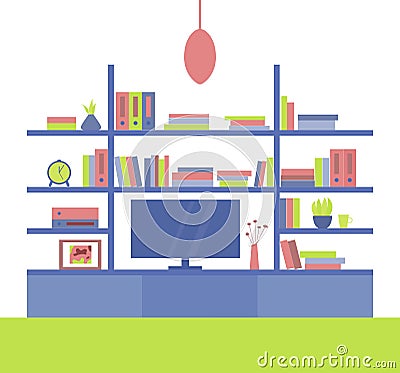 The interior of the room. Vector Illustration