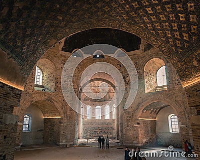 Interior of the Rotunda of Galerius in Thessaloniki - Greece Editorial Stock Photo