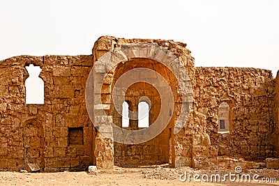 Basilica ruins Resafa Syria Stock Photo