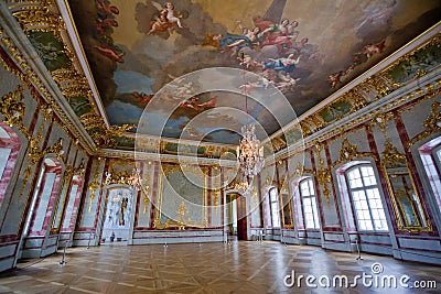 Interior in Rundale Palace Stock Photo