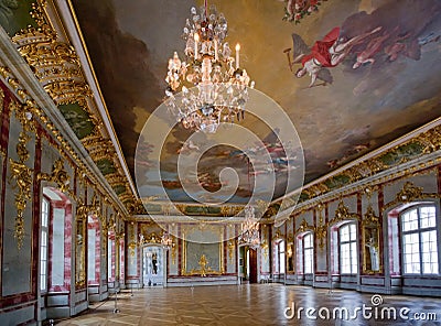 Interior in Rundale Palace Stock Photo