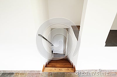 Interior rustic house, stairs Stock Photo