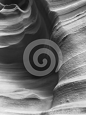 Interior shot of Lower Antelope Canyon Stock Photo