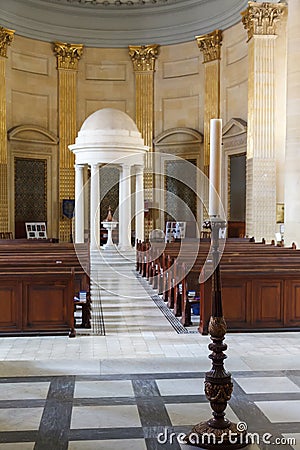 Interior St. Paul's Anglican Cathredal Stock Photo