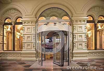 Interior store GUM, Red Square, Moscow, Russian Federation Editorial Stock Photo