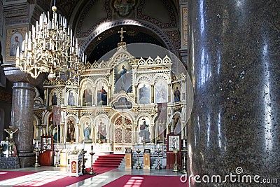 Interior of uspensky cathedral in helsinki Editorial Stock Photo