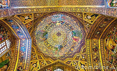 Interior of Vank Cathedral in Isfahan Stock Photo