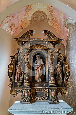 Interior view of the Bled Castle Editorial Stock Photo