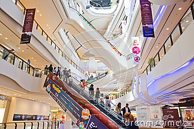 Interior view of Central Plaza Grand Rama 9 Editorial Stock Photo