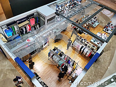 Interior view of department store in wuhan city Editorial Stock Photo