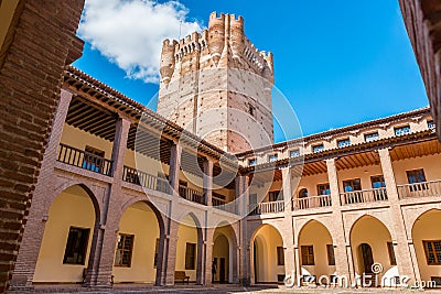 Interior view of the famous castle Castillo de la Mota in Medina del Campo, Valladolid, Spain. Stock Photo