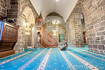 Interior view of Hazreti Suleyman Mosque Editorial Stock Photo